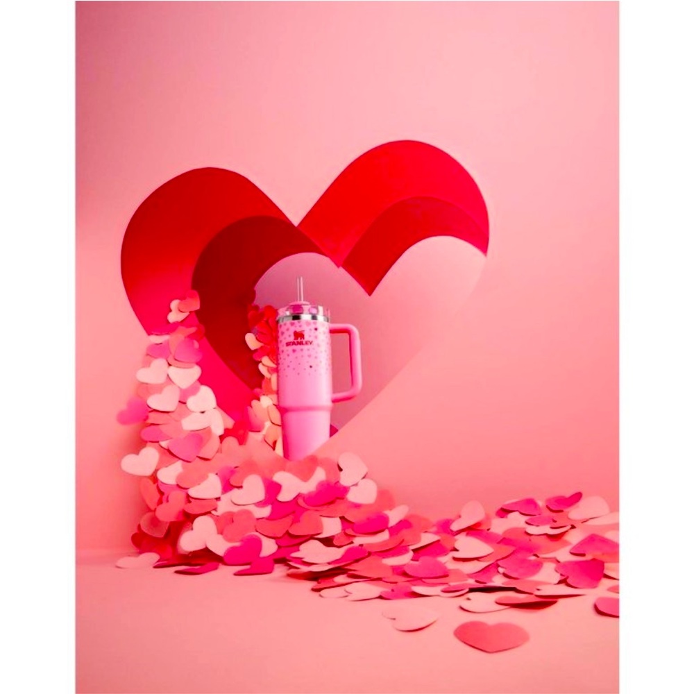 Stanley Cup 40 Ounce Target Collaboration Valentines  2025 Red Heart Tumbler NWT